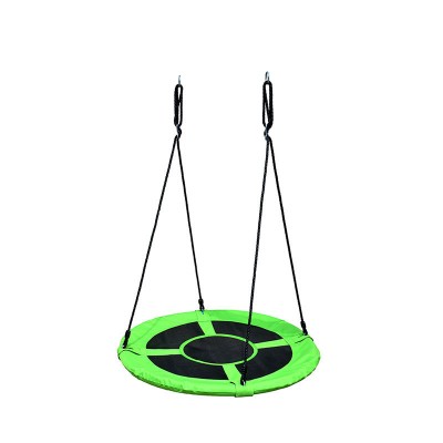 Outdoor green blue durable mat fabric baby net swing for kids