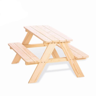 Promotional outdoor wooden kids bench top picnic table and bench