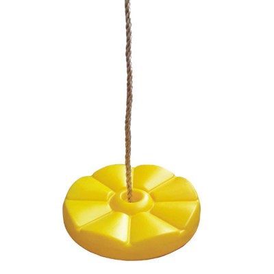 Children garden plastic disc swing with nylon rope