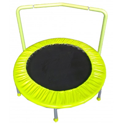 Wholesale adult indoor aerobic workout trampoline with handle