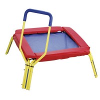 Good quality baby rectangular jump sport trampoline with handle