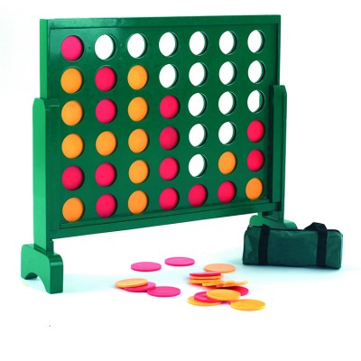 Giant four connect in a row board game with carrying bag