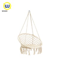 Garden home outdoor patio macrame hammock net swing cotton rope adult chair seat