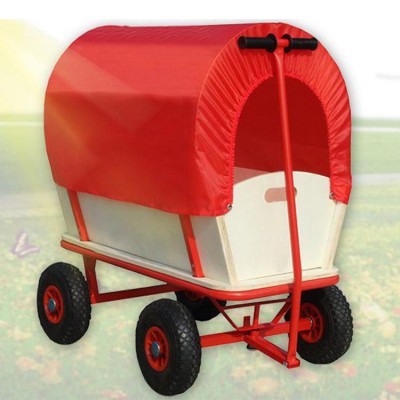 Long handle design folding garden beach kids wagon