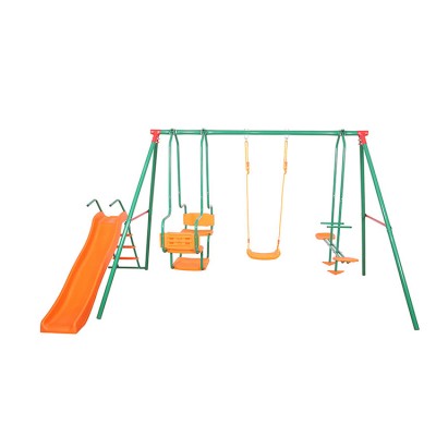 Adult and children swings set with slide and swing chair