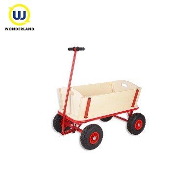 High Quality Beach Wood Wagon for kidswooden sweet cart