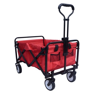 Collapsible folding trolley outdoor garden storage carts